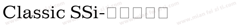 Classic SSi字体转换
